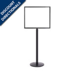 Horizontal Sign Stands 22x28 Profile Black