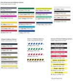 Tensabarrier Standard Belt Colors