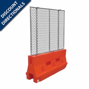 YODOCK Plastic Jersey Barrier with Chain Link Fence Topper Kit