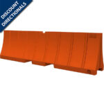 Low-Profile Plastic Jersey Barricade 24"H x 96"L x 16"W