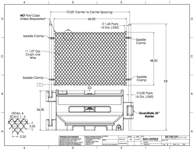 Guardsafe Fence Topper 36 Specs