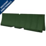 Low-Profile Plastic Jersey Barricade 24"H x 96"L x 16"W Green