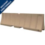 Low-Profile Plastic Jersey Barricade 24"H x 96"L x 16"W Tan