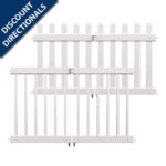 Tempo-Fence White Vinyl Fence Gate (Picket or Traditional)