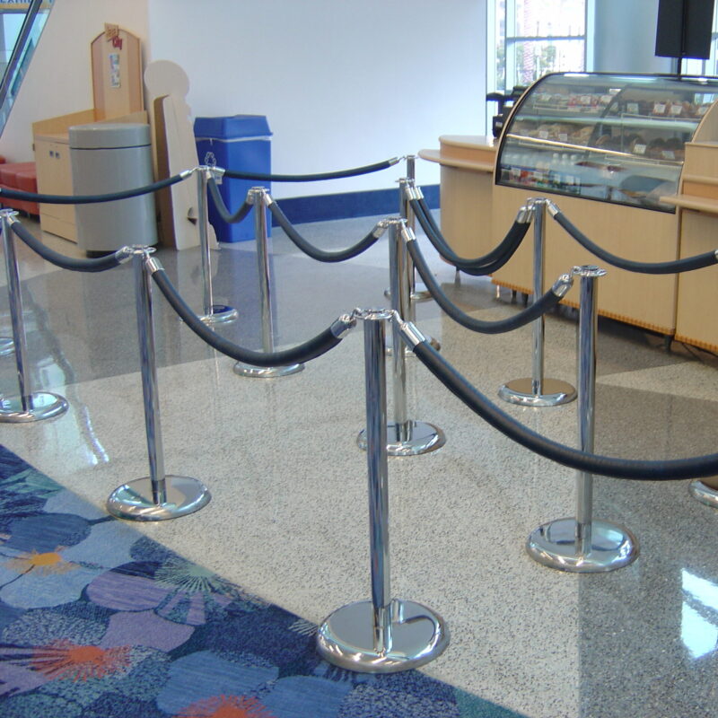 Rope Stanchion in Use