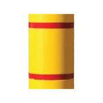 Bollard cover stripes - red