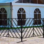 Decorative Steel Fencing Black in Use